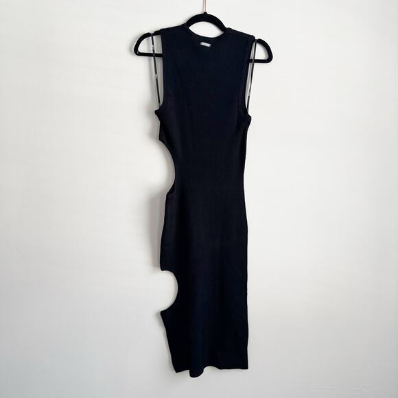 Cushnie Et Ochs Ellie Black Cut Out Ribbed Dress Medium - Picture 8 of 10